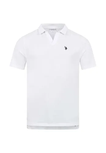 U.S. POLO ASSN. Herren Poloshirt - Modernes Design in Weiß/Navy - Klassisches Poloshirt aus 100 % Baumwolle mit offenem Kragen für einen lässigen Look. Bequem und vielseitig kombinierbar, ideal für Freizeit und Alltag. Erhältlich in S-XXL.