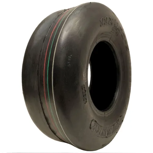 11x4.00-5 Smooth Lawnmower Slick Tyre 4-ply Tubeless Journey P607 Pattern 150kgs