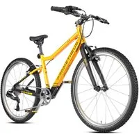 Prometheus PRO 24" ORANGE/SCHWARZ-MATT Kinderfahrrad - Hochwertiges Kinderfahrrad in stylischem Orange/Schwarz-Matt, mit leichtem Aluminiumrahmen und sicheren Schwalbe-Reifen für optimale Kontrolle und Fahrspaß.