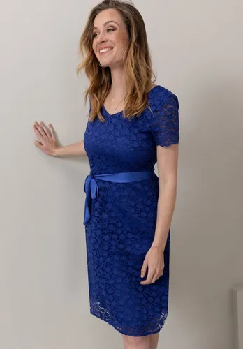 bianca Spitzenkleid DARCEY in trendigem Blau, Größe 40 - Elegantes Spitzenkleid DARCEY in modischer Farbe. Das elastische Material sorgt für perfekten Sitz und hohen Tragekomfort. Ideal für besondere Anlässe.