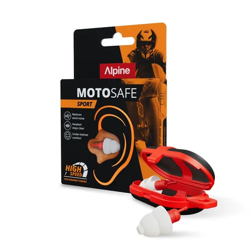 Alpine Motosafe Sport Pack Ohrstöpsel Gehörschutz für Motorradfahrer
