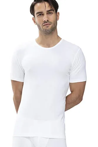 Mey Unterziehshirt DRY COTTON FUNCTIONAL - Unsichtbar unter Businesshemden, Halbarm, Weiß (XL) - Herrenunterhemden mit geruchshemmender Trevira Bio-Active Faser, ideal für den täglichen Gebrauch und sorgt für ein frisches Tragegefühl.