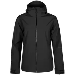 Halti Funktionsjacke ''Staala'' in Schwarz - 44 - Funktionsjacke aus recyceltem Polyester, 100% wasserdicht (20000 mm) und atmungsaktiv (25000 g/m2/24h) für optimalen Komfort bei Outdoor-Aktivitäten.