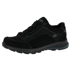 Hanwag Banks Low Bunion GTX Black/Dusk (9 (43)) - Wanderschuhe mit speziellem Bunion-Leisten für mehr Platz und Komfort bei Hallux Valgus. Hochwertiges Nubuk- und Veloursleder, GORE-TEX Futter und griffige Laufsohle für optimale Dämpfung und Abrollbewegungen.