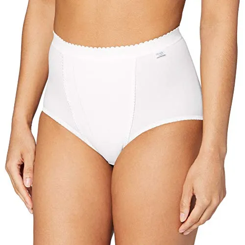Sloggi Damen Unterhose Control Maxi, 44, Weiß - Bequemer Maxi Slip mit sanfter Formgebung. Der doppelte Bauchbereich und der weiche Taillenbund sorgen für perfekten Sitz und Bewegungsfreiheit. Ideal für jeden Tag! Schlichte Eleganz in Weiß für Ihre Unterwäschekollektion.