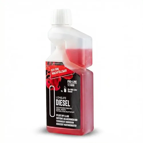 LIFETIME Longlife Diesel Additiv Konzentrat Pro-Line - Dieselkraftstoffadditive zur effektiven Reinigung von DPF & AGR, reduziert Ablagerungen und senkt den Kraftstoffverbrauch. Reicht für 9-10 Tankfüllungen.