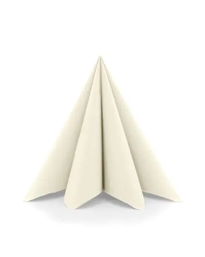 Sovie HORECA Airlaid Serviette CHAMPAGNER 40 x 40cm 1/4 Falz 50 Stück hochwertige Einwegservietten in Stoffoptik für Gastronomie Hotel Catering und festliche Anlässe