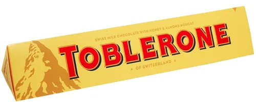 TOBLERONE 360g - Vollmilchschokolade mit Honig und Mandeln - Schokoladenbonbons & Pralinen, genussvolle Vollmilchschokolade mit einzigartiger Honig-Mandel-Kombination aus der Schweiz.