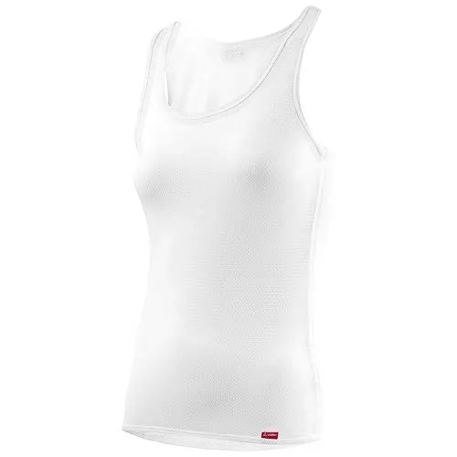 LÖFFLER W Singlet Transtex Light Weiß - Damen Thermounterwäsche, mit neuem Strickdesign für optimalen Feuchtigkeitstransport und schnelle Trocknung - ideal für aktive Frauen.