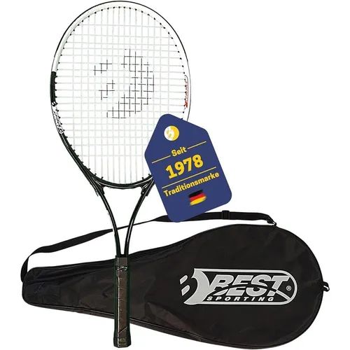 Best Sporting Tennis-Schläger XT-Power 250g | Leichter Einsteiger-Schläger für Kinder & Erwachsene - Ideal für Einsteiger: Der Best Sporting Tennis-Schläger aus leichtem Aluminium wiegt nur 250 g und bietet ein einfaches Handling für erste Schläge. Inklusive Schutzhülle für den sicheren Transport.