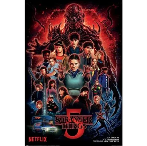 Poster STRANGER THINGS 5 - One Sheet - Montage  (Netflix) 61x91,5cm NEU 60079