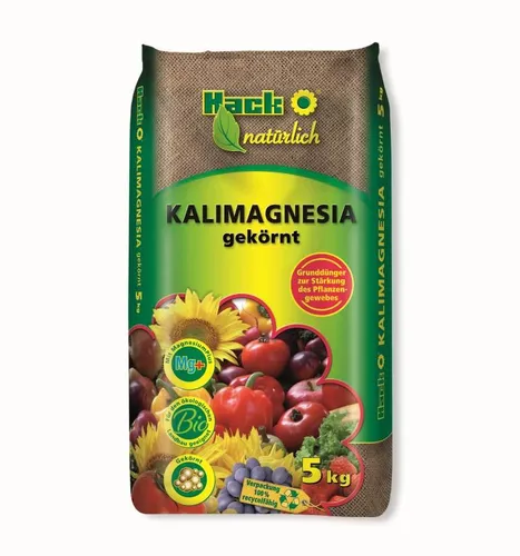 Hack Kalimagnesia gekörnt 5 kg - Mineralischer Dünger für gesunde Pflanzen, fördert das Wurzelwachstum und sorgt für eine optimale Nährstoffversorgung.
