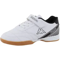 Kappa Sneakers "Sonia" in Weiß, Größe 30 - Sneaker für Kinder mit Schnürung und Klettverschluss, verstärkter Vorder- und Hinterkappe sowie rutschhemmender Laufsohle - ideal für sicheren Halt und Komfort.