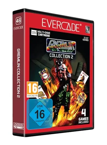 Blaze Evercade Gremlin Collection 2 Cartridge - Erleben Sie vier klassische 32-Bit-Spiele auf einer Giga-Cart für Evercade! Kompatibel mit allen Evercade-Geräten, bietet diese Sammlung nostalgischen Spielspaß in kompakter Form.