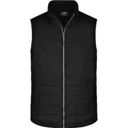 Daiber Steppweste James & Nicholson JN 1136 Herren Steppgilet schwarz M