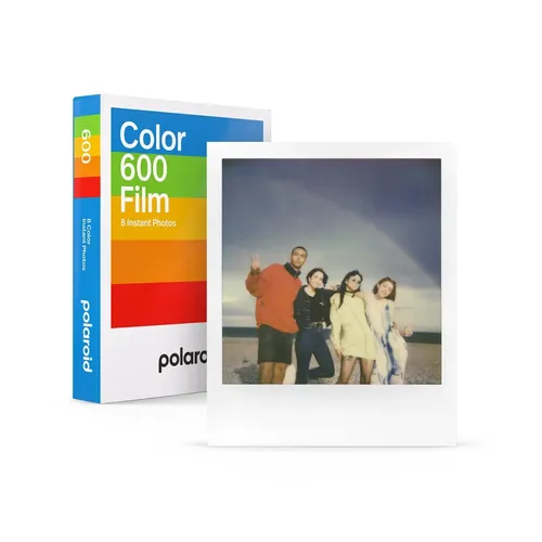 Polaroid 600 Color Film - 5er Pack mit 40 Aufnahmen, Sofortbildfilm in bunten Farben mit klassisch weißem Rahmen