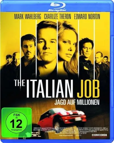 The Italian Job - Jagd auf Millionen [Blu-ray] - Packender Actionfilm mit cleveren Heist-Elementen, freigegeben ab 12 Jahren, ideal für Filmabende mit Freunden!