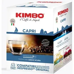 KAFFEE KIMBO CAPRI - Box 50 NESPRESSO KOMPATIBLE KAPSELN 5.4g