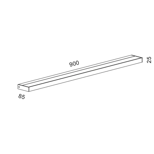 serien lighting SML2 900 LED Wandleuchte - Lampen mit nur 25 mm Bauhöhe, energieeffizient und ideal für modernes Design in Wohnräumen.
