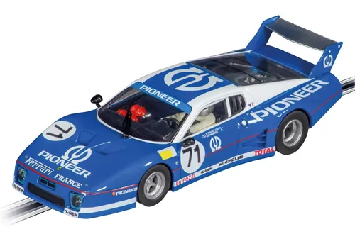Carrera DIGITAL 132 Ferrari 512 BB LM "C.Pozzi, No.71" - Slotcar für Autorennbahn, mit realistischen Lichtfunktionen und individueller Fahranpassung für authentisches Rennfeeling