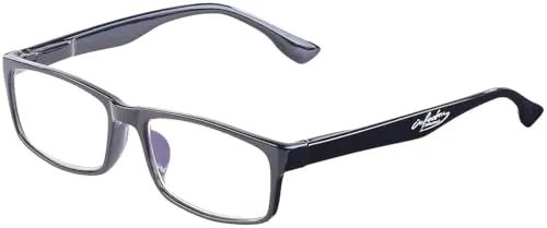 infactory PC Brille mit Sehstärke: Augenschonende Bildschirm-Brille mit Blaulicht-Filter, +1,0 Dioptrien (Bildschirmbrille mit Sehstärke, Computer Lesebrille, schonen)