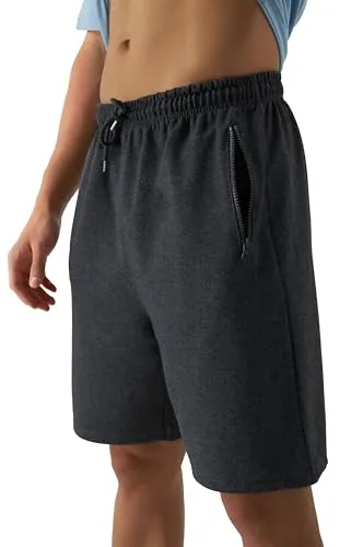 Smith & Solo Sporthose Herren Kurz - Kurze Hosen Herren, Laufshorts Männer Sommer Baumwolle Jogginghose Fitnesshose Sport Sportshorts Bermuda Shorts Hose Trainingshose Tennishose Anthrazit XL
