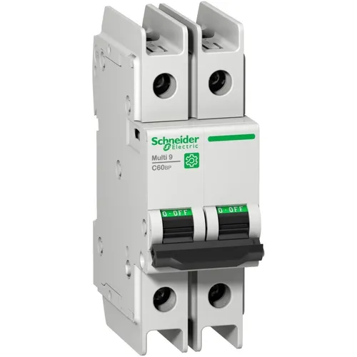 Schneider Electric LS-Schalter Multi 9 OEM M9F42208 IP20 - Trenn- & Lastschalter, 2-poliger Leitungsschutzschalter mit 10kA Bemessungsschaltvermögen, ideal für zuverlässigen Schutz in elektrischen Anlagen.
