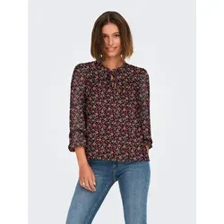 ONLY Damen Onlditsy L/S Blouse WVN Noos - Feminines Oberteil mit V-Ausschnitt, elastischen Bündchen und trendigem All-Over-Muster, perfekt für vielseitige Looks.