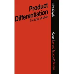Product Differentiation in Terms of Packaging Presentation Advertising Trade Marks ETC. von Jules Stuyck / Springer Netherlands / Taschenbuch