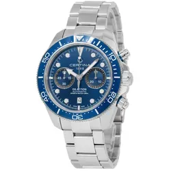 Certina DS Action Diver Chrono C032.827.11.041.00 Herren Automatikchronograph - Chronographen mit Edelstahlgehäuse, 45 mm Durchmesser, und kratzfestem Saphirglas – ideal für Sport- und Tauchliebhaber.