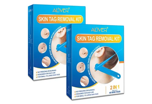 ALIVER Warzen-Behandlungsstift Entferner Anti Stielwarze Warzenentferner Skin Tag Removal Set 2in1, 2-tlg., Hautanhängsels Entferner, 2-IN-1 SKIN TAG REMOVAL KIT, Aliver