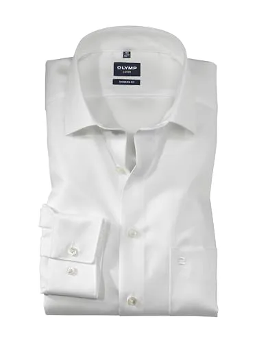 OLYMP Businesshemd Luxor modern fit beige 43 - Business- & Abendmode für Herren, aus 100% Baumwolle für optimalen Tragekomfort und edles Design, perfekt für den professionellen Auftritt.