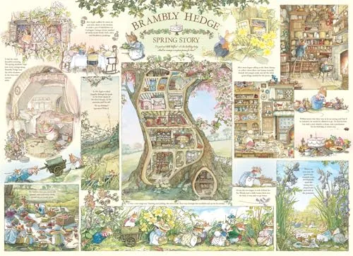 Cobble Hill 40015 Brambly Hedge Spring Story-Beispielposter enthalten