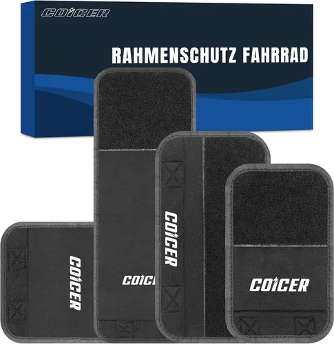 Fahrrad Rahmenschutz Set 4er | Thule Transport Zubehör - Sonstiges Fahrradzubehör - Passt auf die meisten Fahrradtypen, schützt effektiv vor Kratzern und Stößen mit abriebfestem Gewebe.