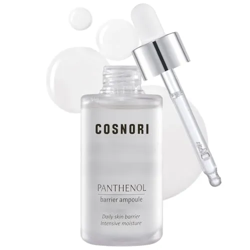 COSNORI Panthenol Barriere-Ampulle – Gesichtsserum zur Stärkung der Hautbarriere – mit Panthenol und Buschpflaumenextrakt – gleicht Hautton und Pigmentierung aus – 31,8 ml.