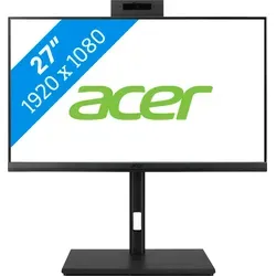 Acer Veriton Z4727GT I51418 Pro All-in-One PC - Der Acer Veriton Z4727GT I51418 Pro ist ein leistungsstarker 27 Zoll Business-PC, ideal für Büroarbeiten und Multitasking. Mit Intel Core i5 und 16 GB RAM unterstützt er effizientes Arbeiten und bietet eine integrierte Webcam für Online-Meetings.