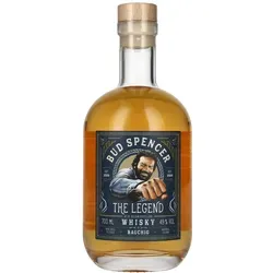 Bud Spencer Whisky – The Legend – rauchig 0,7 l, 49% vol. - Whisky mit rauchigem Aroma, hergestellt aus getorftem Gerstenmalz. Genieße die feine Karamellnote und die natürliche Farbe – ein Hochgenuss für Whisky-Liebhaber!