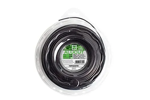 Mähfaden ALUCUT 2,0mm 116m Trimmerfaden 4-Kant Nylonfaden