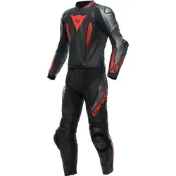Dainese Lederkombi Laguna Seca 5 - Zweiteiler Motorradkombi - Hochwertige Motorradkombi aus Tutu-Rindsleder mit elastischen Tri-Axial-Einsätzen für optimale Beweglichkeit und Schutz. Ideal für sportliches Fahren und höchsten Komfort.