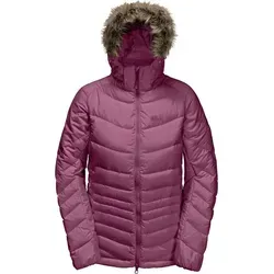 Jack Wolfskin Winterjacke Selenium Bay violett Damen, Größe: XS - SALE Outdoor - Warme und leichte Daunenjacke mit abnehmbarer Kapuze, ideal für die kalte Jahreszeit. Genießen Sie den Winter bei maximalem Komfort und minimalem Gewicht!