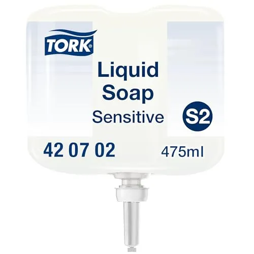 Tork Sensitive Hand Mini Flüssigseife S2, dermatologisch getestet, 475 ml, 420702