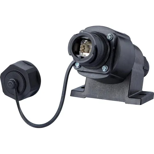 Metz Connect E-DAT Industry IP67 V1 AP - Robustes Netzwerk-Panel - Netzwerkadapter mit IP67 Schutz, ideal für raue Umgebungen. Unterstützt 10 GBit Ethernet und bietet einfache Montage ohne Spezialwerkzeug.