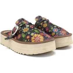 Calceo Clogs in Schwarz/Bunt, Größe 40 - Bunte Calceo Clogs für Kinder in Größe 40 mit rutschhemmender Sohle. Ideal für den täglichen Einsatz und bequem zu tragen. Perfekt für drinnen und draußen!
