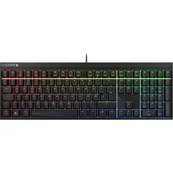 CHERRY MX 2.0S - Kabelgebundene Gaming-Tastatur mit RGB-Beleuchtung, leise und präzise mit Original MX SILENT RED Switches, designed in Germany