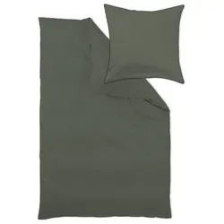 Curt Bauer Bettwäsche Arezzo- 135x200 cm + 40x80 cm olive