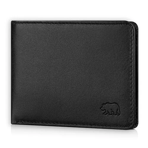 Brown Bear Mini Geldbörse 8006-B aus Echtleder für Herren - Mini-Geldbörse mit RFID-Schutz, 5 Kartenfächern und handlichem Format – ideal für Herren, die Stil und Sicherheit schätzen.