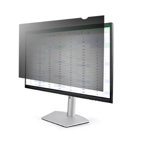 StarTech.com Blickschutzfolie für 27 Zoll Display - 16:9 Widescreen - Computer Monitor Sichtschutz - Blaulicht reduzierende Schutzfolie - matt/glänzend - +/-30 Grad (PRIVSCNMON27)