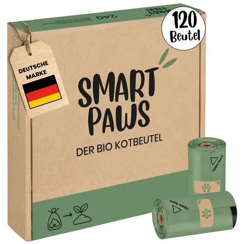 Hundekotbeutel biologisch abbaubar heim kompostierbar| 120 zertifizierte Kotb...
