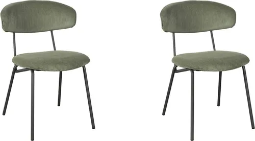 LABEL51 Esszimmerstuhl Zack – Forest – Ribcord - Eleganter Esszimmerstuhl Zack von LABEL51 aus kuscheligem Waldcord. Mit seinem durchgehenden Rahmen und funktionalem Griff ist er perfekt für jeden Esstisch. Stabil und vielseitig einsetzbar, ideal für verschiedene Einrichtungsstile.