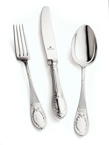 Wilkens Silberbesteck Set 30-teilig Straßburger Empire - 30-teiliges Silberbesteck Set aus 925 Sterlingsilber, elegant im Empire-Stil und perfekt für festliche Anlässe.
